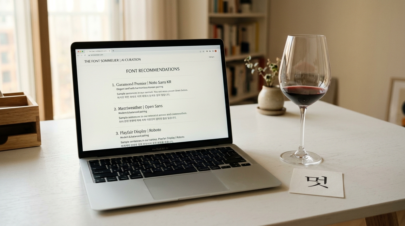 Meet the AI Font Sommelier: How Gulim Recommends the Perfect Font
